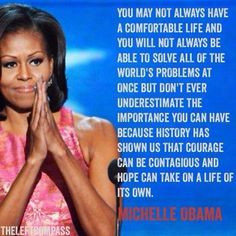 ... , this quote from Michelle Obama is on point! #Hope #Quote #Scarecrow