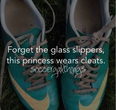 Forget the glass slippers this princess wears cleats!