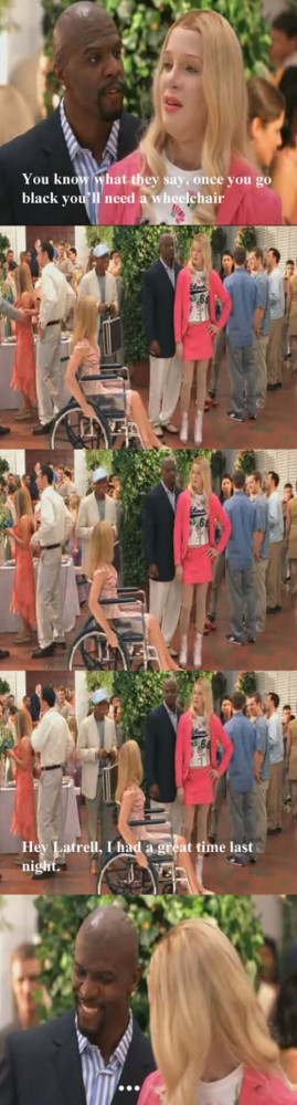 My favorite part from the movie “White Chicks” hilarious 