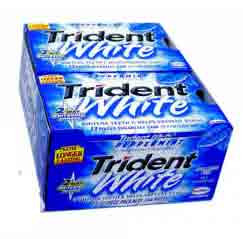 Trident White Gum Peppermint Piece Packages Pack