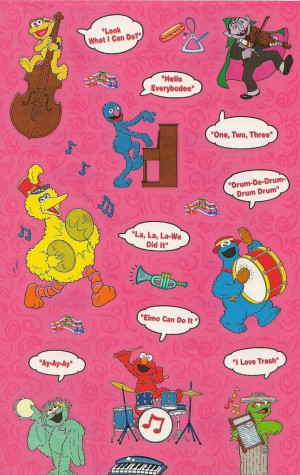 Details about Sandylion Maxi Stickers - SESAME STREET SAYINGS