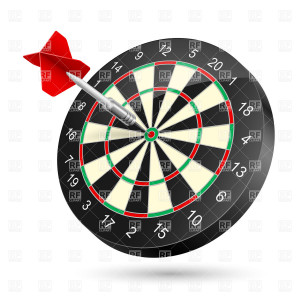 dartboard-with-dart-hit-the-target-Download-Royalty-free-Vector-File ...