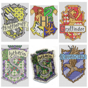 DIY Cross Stitch Charts for Hogwart Houses by Ronjaliek on Deviantart ...