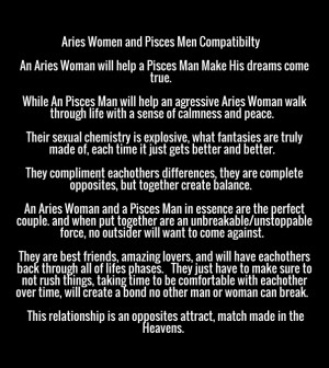Aries women and pisces men compatibilty an aries woman will help a ...