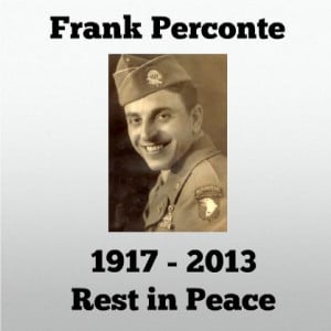 Sad news this morning, Easy Company / Band of Brothers, Frank Perconte ...