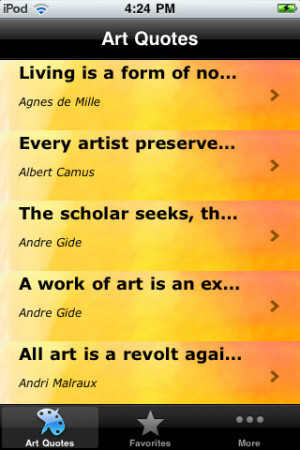 Living Is a Form of No ~ Art Quote