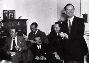 Kim Philby at his press conference at Drayton Gardens
