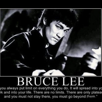 Motivational Bruce Lee Quote On Pushing The Limits At All Times