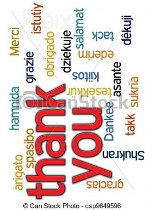Stock Photo - thank you word cloud - stock image, images, royalty free ...