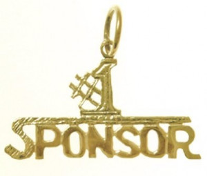 14K Gold Alcoholics Anonymous AA #1 Sponsor Pendant 12 step recovery ...