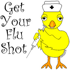Flu Shot Chick Custom T-Shirts