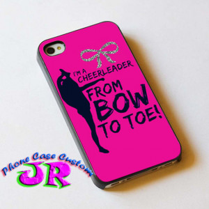 Bow To Toe Cheerleader - Phone Case for iPhone 4 / 4S - iPhone 5 ...