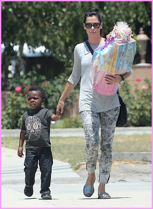 Sandra Bullock and Louis Attending Birthday Party in LA - July 28