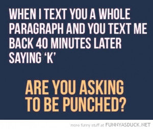 text whole paragraph reply k punch face quote funny pics pictures pic ...