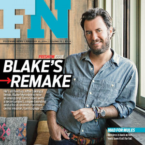 Blake Mycoskie, TOMS Shoes founder, for Footwear News 2014