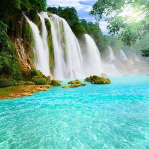 Beautiful Waterfall China
