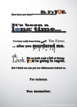 Portal 2 Quotes Glados - dialogo del portal 2