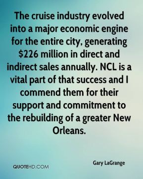 LaGrange - The cruise industry evolved into a major economic engine ...
