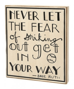 Take a look at this White & Black 'Striking Out' Plaque by Collins on ...