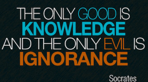 good and evil Socrates Picture Quotes