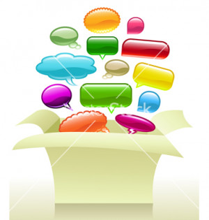 Thinking outside the box vector