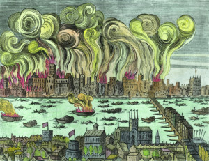 london great fire of london 17th century 1666 Charles II Stuarts