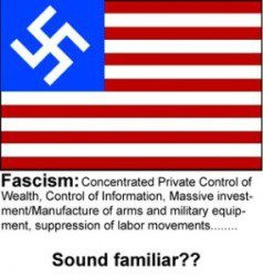 Graphic: Fascism USA Flag – Shocking First Time Image