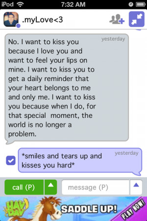 Want To Kiss You Quotes I want to kiss you