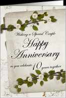 Wishing a Special Couple Happy Anniversary 10 Years together card ...