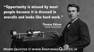 Famous Thomas Edison Quotes, Hard Work Thoughts by Thomas Edison ...