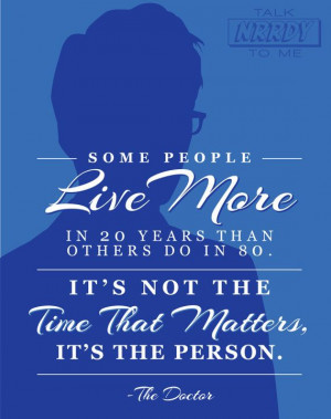 Tenth Doctor Quote 1 by TalkNrrdyToMe on Etsy LOTS more Doctor Who and ...