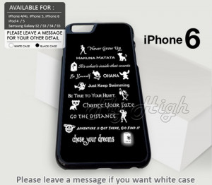 Disney all Quote Design for iPhone 6 Case