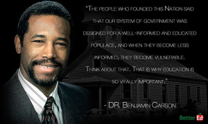 Dr. Ben Carson on the importance of education.