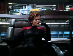 ... ’re perfect for Evil Janeway cosplaying. BWAUAHAHHAHA. [le spank