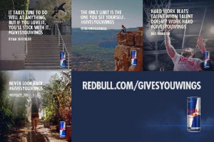 ... of four professional athletes quoted in a new Red Bull ad. Red Bull