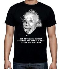 ALBERT EINSTEIN QUOTE T-SHIRT - Physics Science Philosophy Geek - S to ...