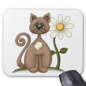 Daisy May the Kitty Cat Mouse Pads
