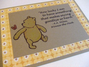 ... Winnie the Pooh Quote - Classic Pooh Note Card #poohbear #baby #card