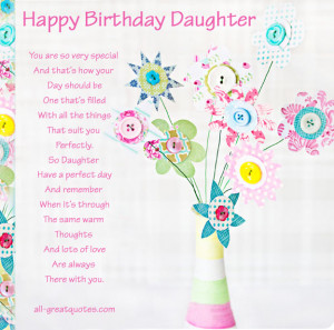 Birthday Wishes To Write In Daughters Card