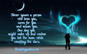 -ignore-person-who-loves-you-lost-moon-counting-stars-quotes-sayings ...