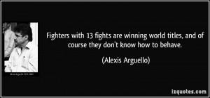 Fighters with 13 fights are winning world titles, and of course they ...