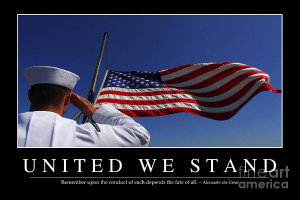 United We Stand Inspirational Quote Photograph