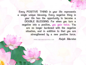 Positive quotes: Turn a negative into a positive
