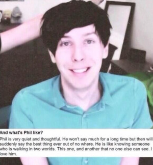 AmazingPhil/Phil Lester Quote. When Chris was asked 