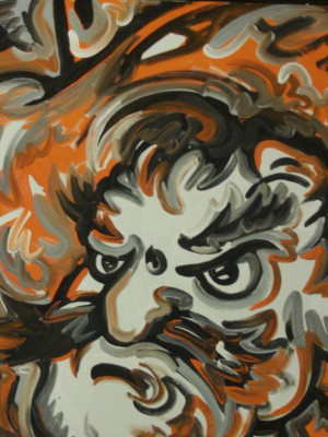 Oklahoma State Painting: Pistols Pete, Osu Rooms, States Cowboys ...