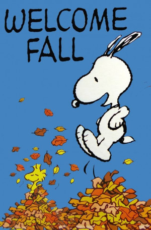 Snoopy Welcomes Fall
