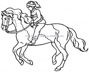 Horse Coloring Pages Kids Printable
