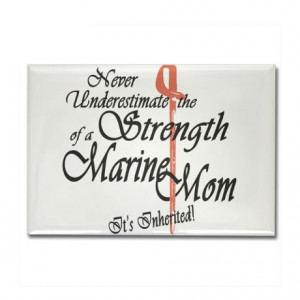 Marine Mom Rectangle Magnet