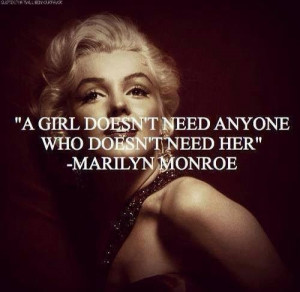 Screw Marilyn, but...