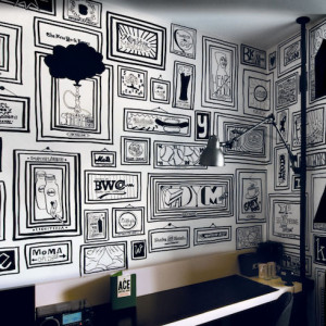 99 picture frames timothy goodman ace hotel mural